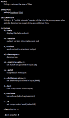 data compressor based on the LZMA algorithm (simple version)