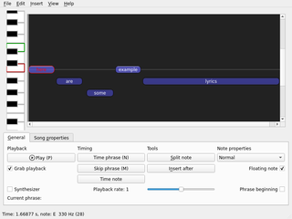 song editor for creating (and converting) notes for music games