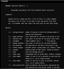 Fast PostgreSQL log analysis report