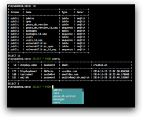 CLI for PostgreSQL with auto-completion and syntax highlighting