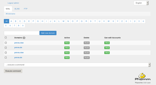 Phamm manage domains