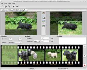 Slideshow creator with Ken Burns effect