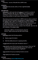 XML DTD and tools for describing photographic metadata