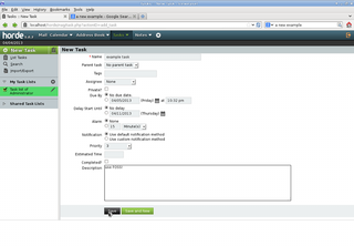 Task list application