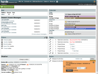 Horde Groupware Webmail Edition