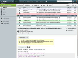 Horde Groupware Webmail Edition