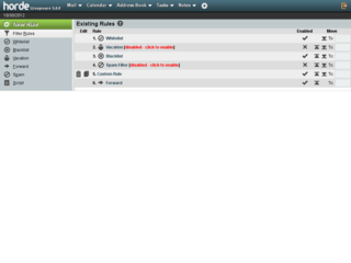 Horde Groupware Webmail Edition