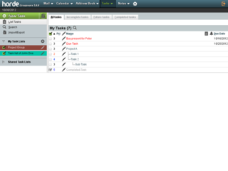 Horde Groupware Webmail Edition