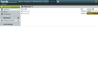 Horde Groupware Webmail Edition