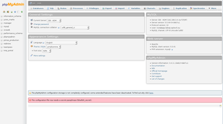 MySQL web administration tool