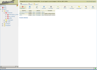 web-based administration tool for PostgreSQL