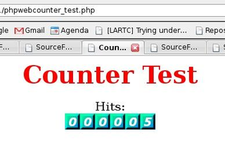 simple and light web hit counter