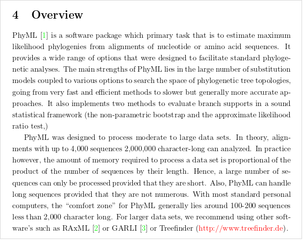 Phylogenetic estimation using Maximum Likelihood