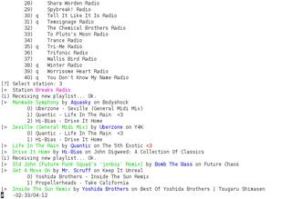 console based player for Pandora radio