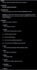 SAT solver with proof and core support