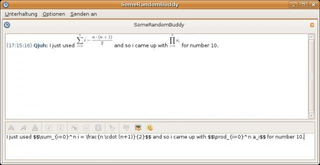 Pidgin plugin to display LaTeX formulas