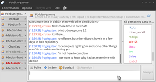 Pidgin IRC conversation window
