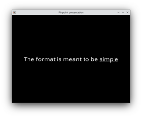 hacker-friendly presentation program