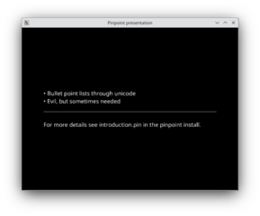 hacker-friendly presentation program