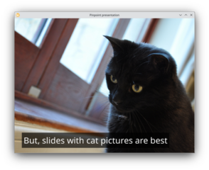hacker-friendly presentation program
