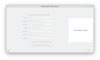 IDE tailored for development of Plasma components