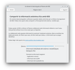 KDE Plasma welcome center