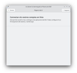 KDE Plasma welcome center