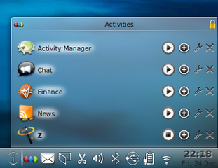 activity manager for KDE