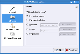 A Flickr Plasma widget for KDE