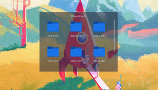 plasma widget showing the content of a folder