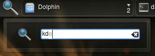 searchbar plasma widget for KDE