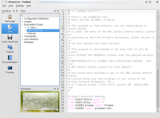 IDE tailored for development of Plasma components