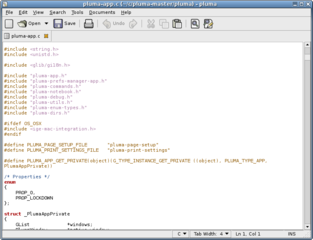 official text editor of the MATE desktop environment