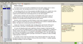 open-source tool for novelists