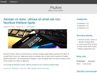 light blog/CMS engine powered by XML