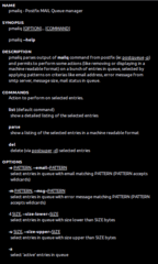 Postfix mail queue manager