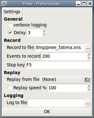 X event recorder/replayer - GNOME panel applet