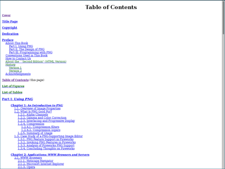 Table of contents in Firefox