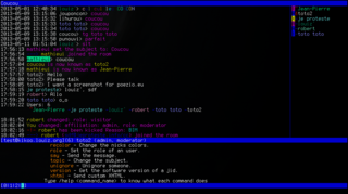 Console-based XMPP client