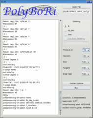 polynomials over Boolean Rings, GUI
