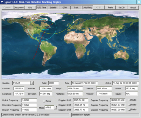 Graphical Satellite Tracking Client Program