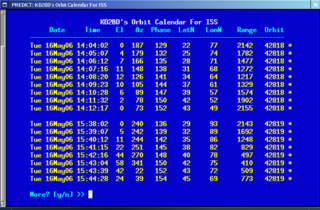 Satellite Tracking Program with Optional Voice Output