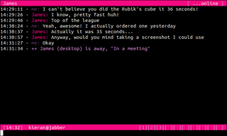 console based XMPP client