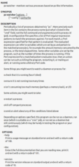 monitoring a system via ps-like commands