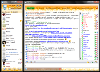 Qt-based XMPP client (WebKit version)