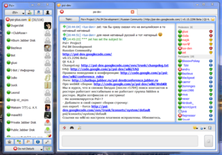 Qt-based XMPP client (WebKit version)