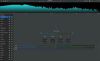 PulseEffects with "Bass Enhancer" enabled