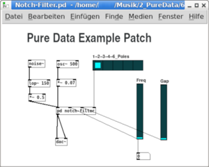 realtime computer music and graphics system - GUI