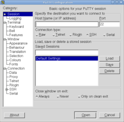 Telnet/SSH client for X