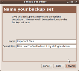 user friendly file backup tool for GNOME